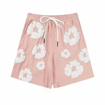 2025 Summer New American Flower Printed Men Women Board Shorts Quick Dry Beach Swiming Shorts Hip Hop Short Pants Beach Clothes