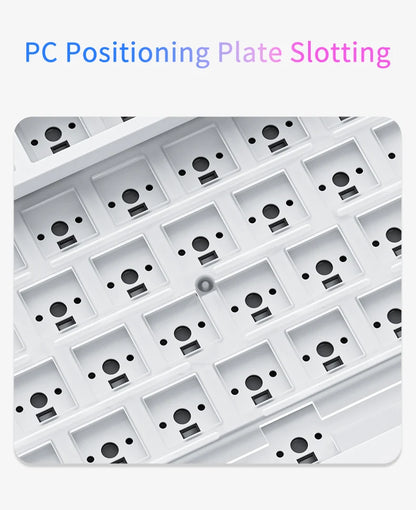 Ajazz AK820/AK820Pro Gaming Mechanical Keyboard Bluetooth 5.1/Wireless/C-Wired Customized Keyboard with Knob Hot Swapping Gasket