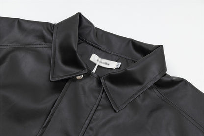 Punk Rock Motorcycle Leather Clothing For Men And Women Spring And Autumn