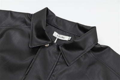 Punk Rock Motorcycle Leather Clothing For Men And Women Spring And Autumn