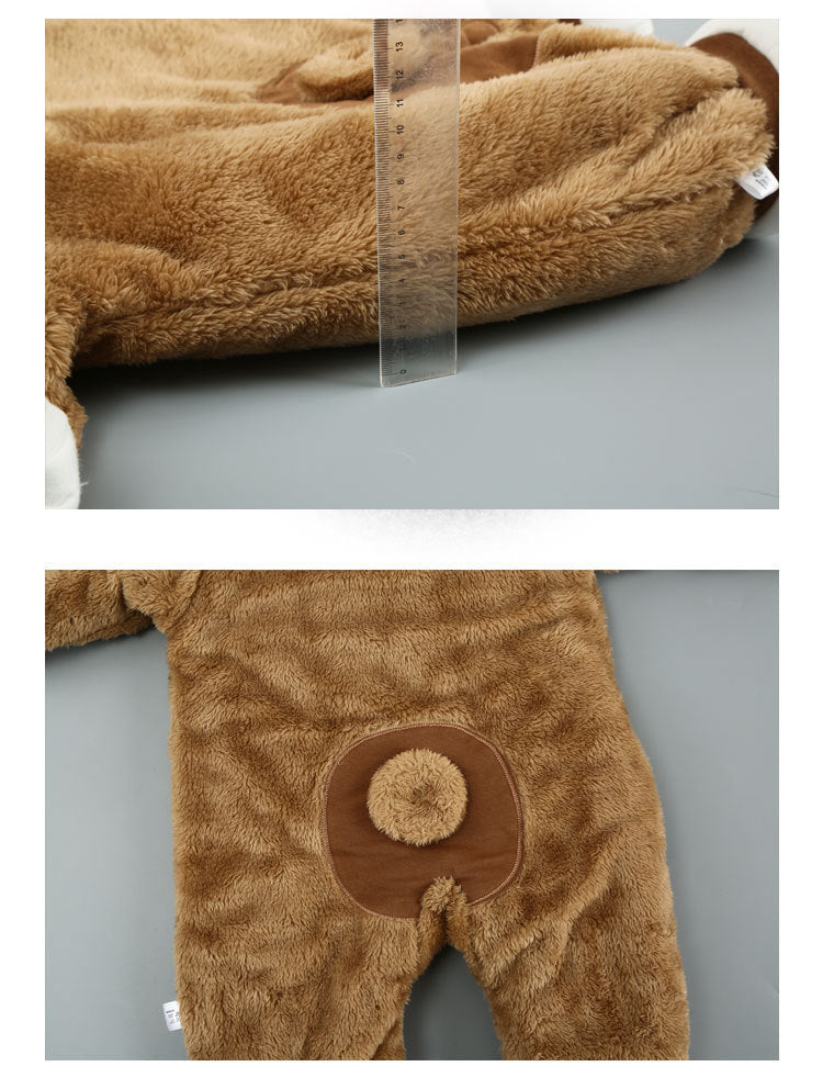 hooded cotton baby onesie brown size 66cm  hooded cotton baby onesie brown size 73cm  hooded cotton baby onesie beige size 80cm  hooded cotton baby onesie beige size 90cm  hooded cotton baby onesie gray size 100cm